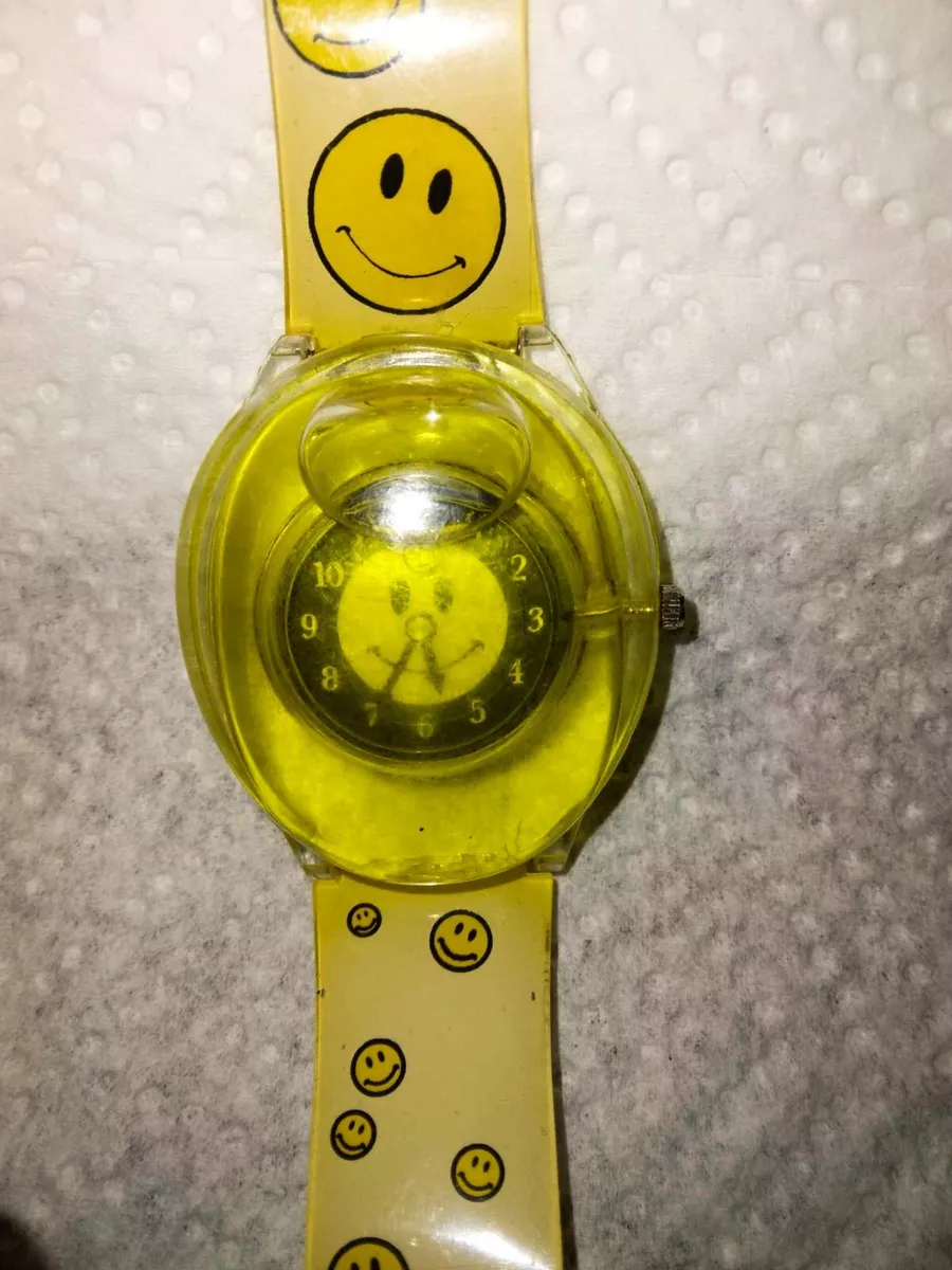 Vintage smiley top face watch