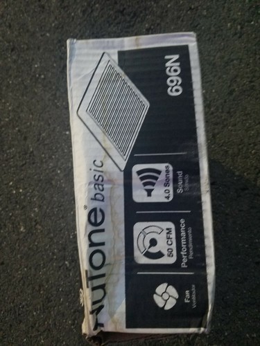 NuTone 696N 50 CFM Wall/Ceiling Mount Bathroom Exhaust Fan - Picture 3 of 4