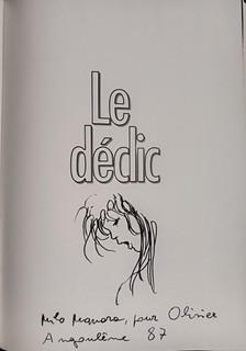 Bd dédicace de Milo Manara sur Le Déclic