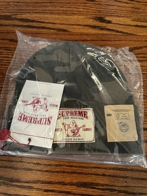 Supreme True Religion Beanie (FW25) Camo Brand New SHIPS ASAP IN