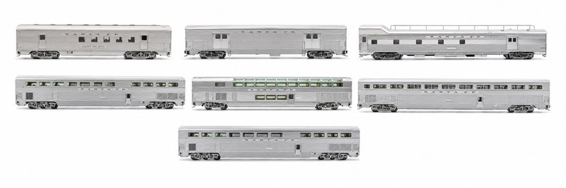 Walthers HO 1956 ATSF El Capitan 7-Car First Edition Plated NOS w/COAs