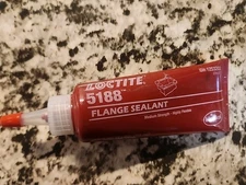 Loctite 5188 Flange Sealant 50 mL-1.69 FL Oz Tube – Red Flexible 1253203 Henkel