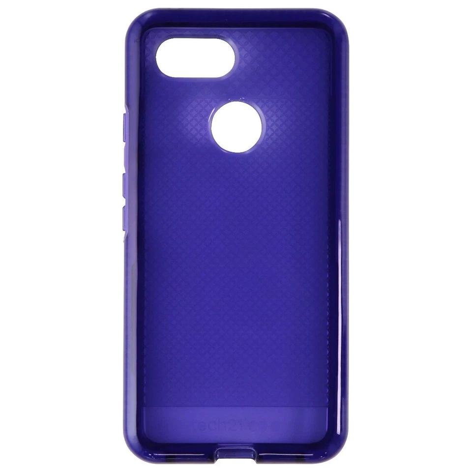 Tech21 Evo Check Series Gel Case for Google Pixel 3 - Ultra Violet Purple - Image 2 of 3