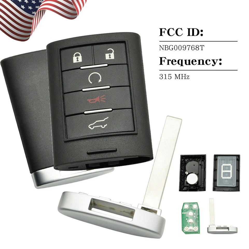 2 for Cadillac 2010-2015 SRX 2013 2014 ATS XTS Keyless Entry Remote Key Fob - Image 2 of 4