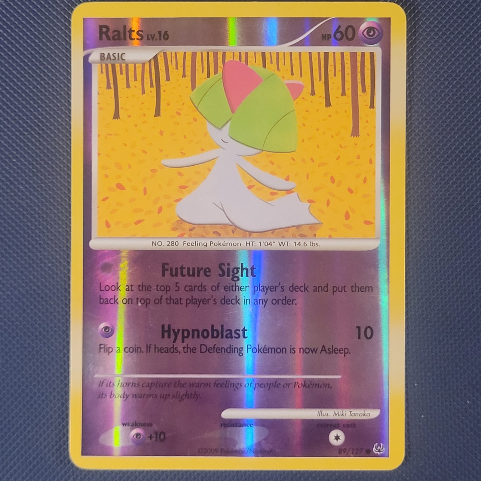 Ralts 89/127 - Platinum Base - Reverse Holo Pokemon Card - NM