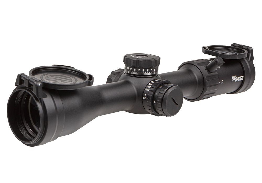 SIG SAUER Whiskey 4 3-12x44mm Red BDC Variable Scope - Black
