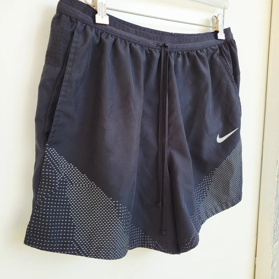 Pantalones cortos forrados Nike Dri-FIT Flex Stride Run Division 5” negros para hombre DD6049-010 XL Foto 3 de 4