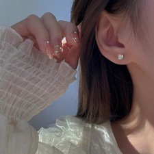 Fashion Rose Flower Stud Earrings Jewellery Womens Girls Delicate Festival Gift