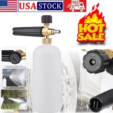 1/4" Snow Foam Washer Gun Car Wash Soap Lance Cannon Spray Pressure Jet Bottle~