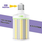150W/120W/90W Adjustable 4500K/5000K/5700K LED Corn Bulb Area Lighting E39 120V