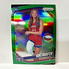 Kiki Iriafen Washington Mystics 2025 Prizm Panini RC Green Prizm #149 WNBA