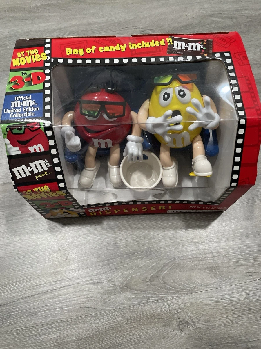 M&M's At The Movies 3D Red & Yellow Candy Dispenser Limited