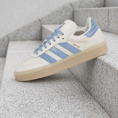 adidas Samba XLG Wonder White Ash Blue HQ0251 GS New | eBay