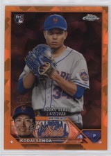 2023 Chrome Update Sapphire Edition Rookie Debut Orange 3/25 Kodai Senga 0ks