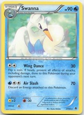 Swanna 27/98 Emerging Powers Pokemon Card LP
