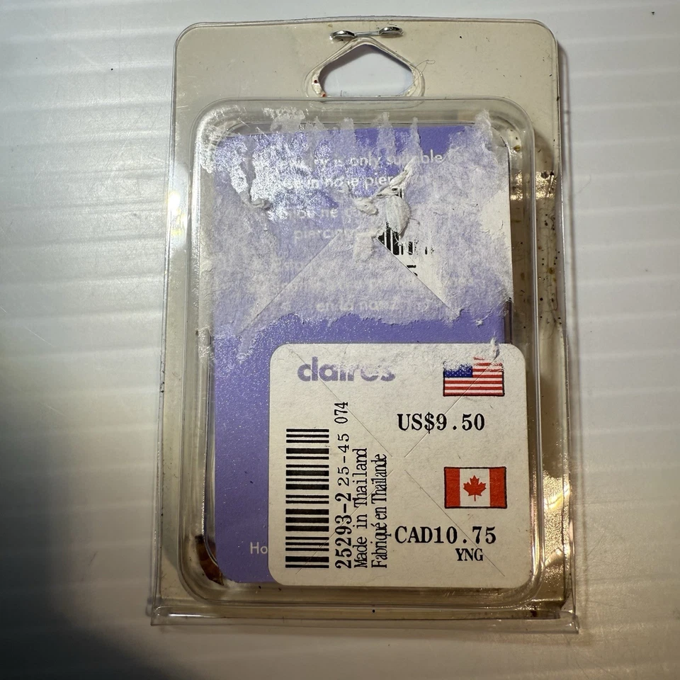 3 PACK - Claire’s Nose Rings 20 Gauge Surgical Steel Black Rings Balls New - Image 4 of 4