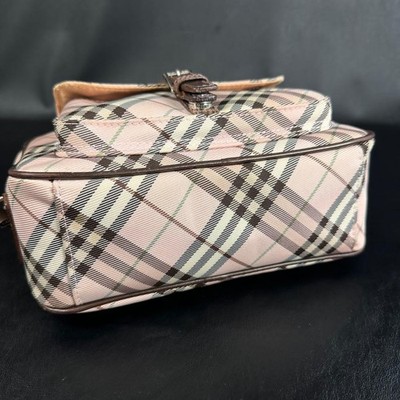 Burberry Blue Label Nova Check Pink Shoulder Bag Crossbody Mini