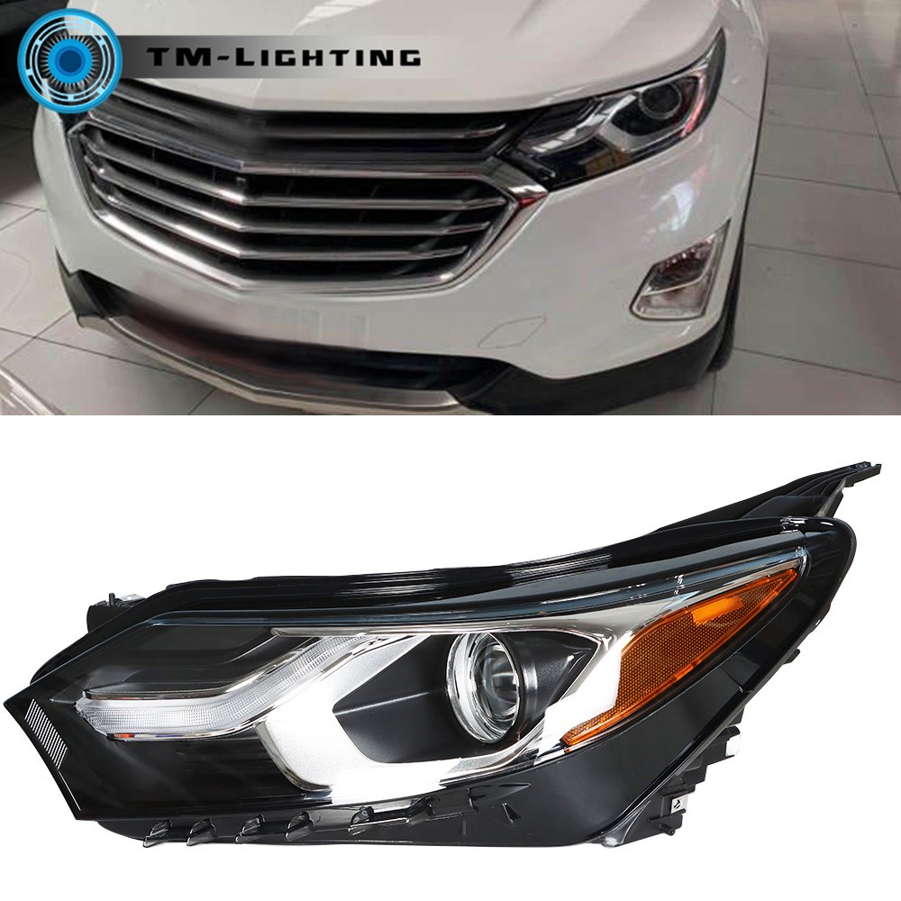 Headlight For 2018 2019 2020 Chevrolet Equinox Halogen Driver Headlamp LED DRL