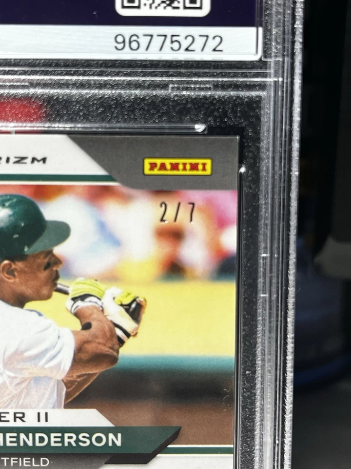 Ricky Henderson 2021 Prizm Red Shimmer/7 Foto 3 de 3