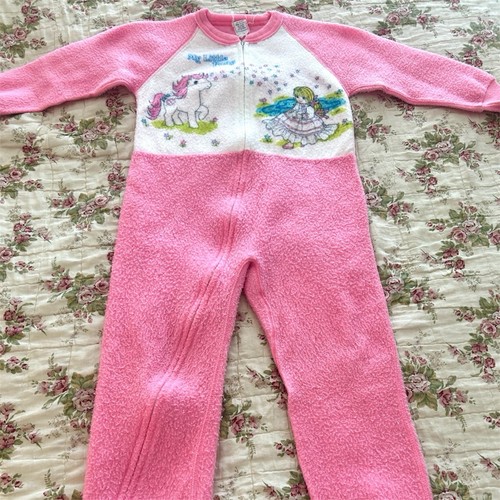 Vintage EXTREMELY RARE 80s My Little Pony Girls Pajamas Sleeper