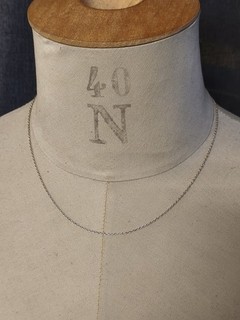 Collier Chaîne Argent Massif 925 Maille Forçat 1 6 g 42 cm Bijoux Vintage