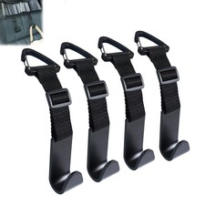 Car Headrest Hooks 4 Pack Seat Back Organizer Hanger Holder for Bags Purse