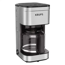 KRUPS Simply Brew 10 Cup Drip Coffee Maker Stainless Steel with Brew Strength