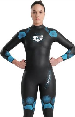 Arena Thunder Womens Open Water Wetsuit for Racing, Surfing, Triathlon - Large