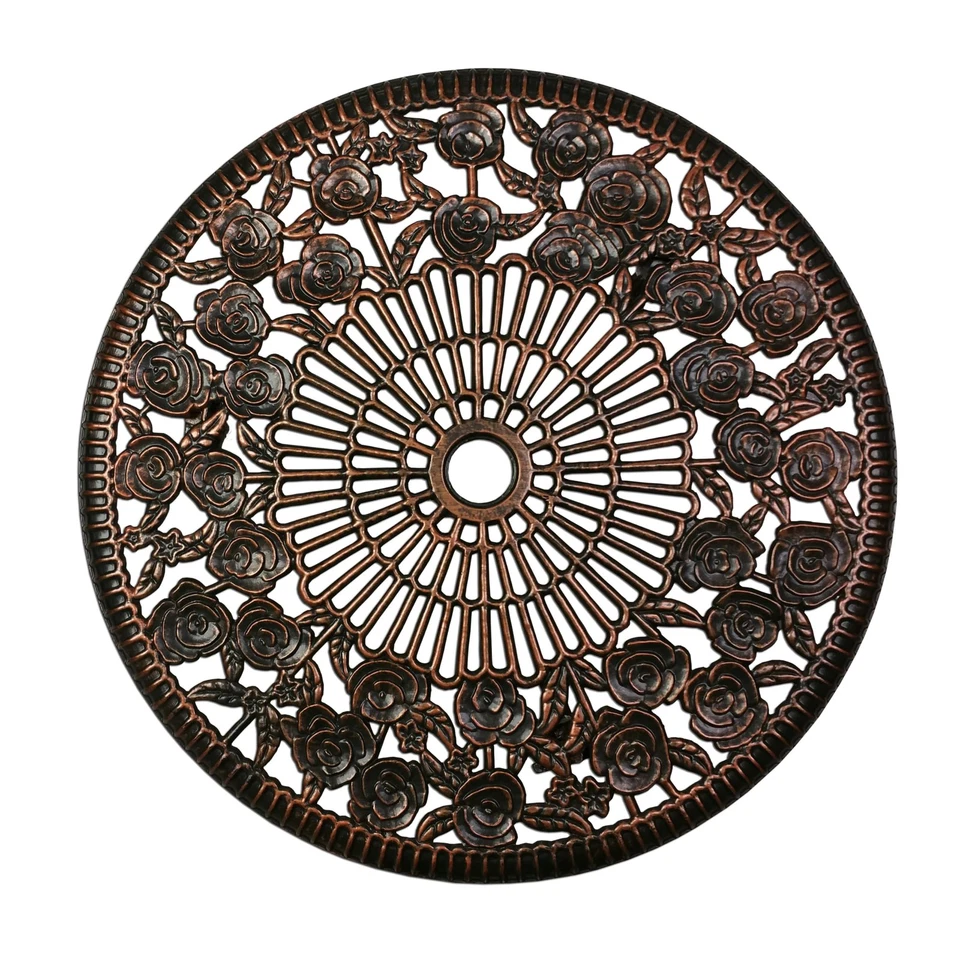 Juego de bistró rosa de 3 piezas Ng con mesa superior de aluminio fundido de 23,5 pulgadas Foto 3 de 4