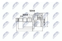 Nty Gelenksatz, Antriebswelle NPZ-PL-034