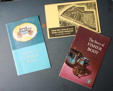 Lot de trois livrets 1965-71 GM General Motors Fisher Body Cleveland Ohio Factory -