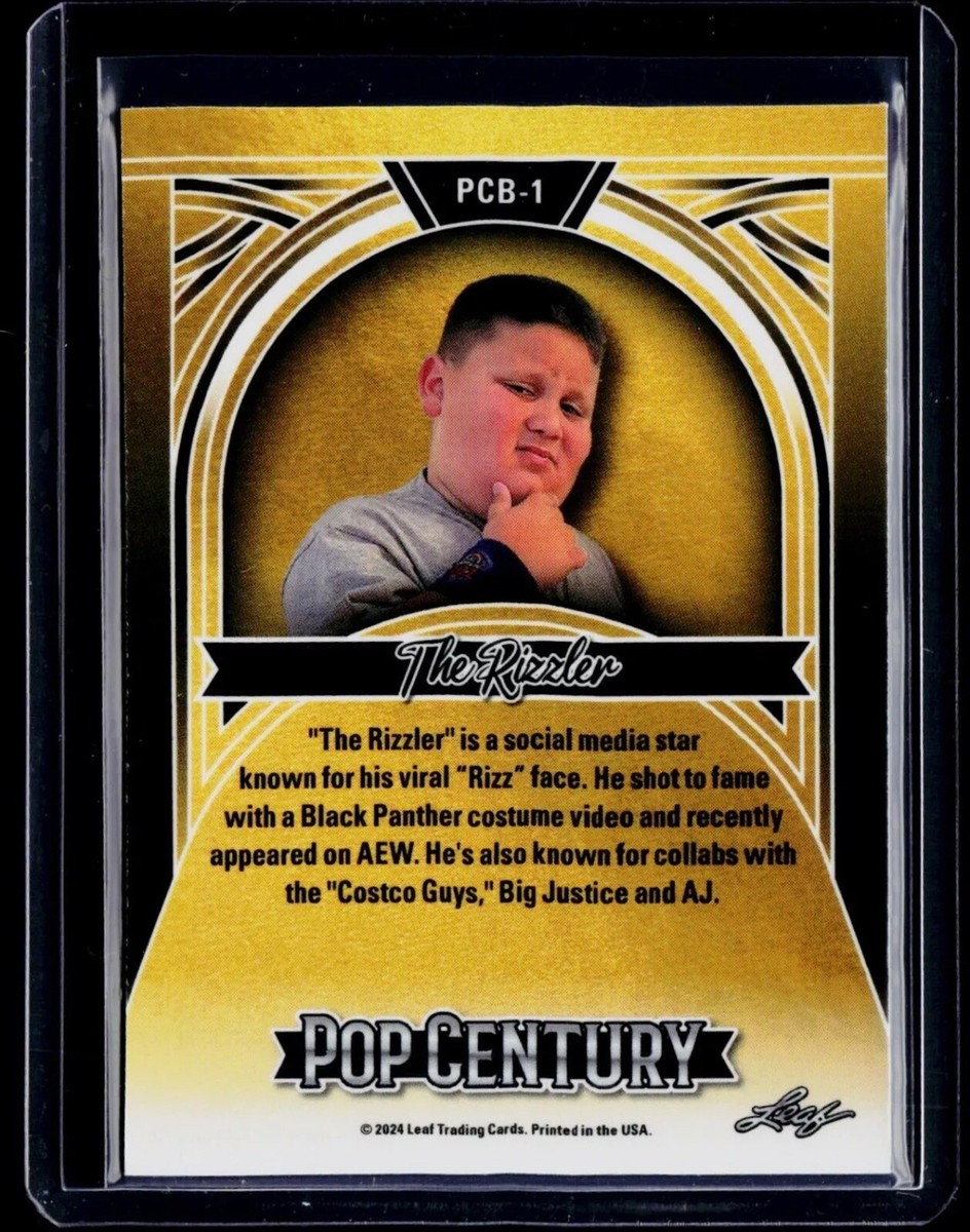 2024 Leaf Pop Century The Rizzler PCB-1 Silver Wave Prizm