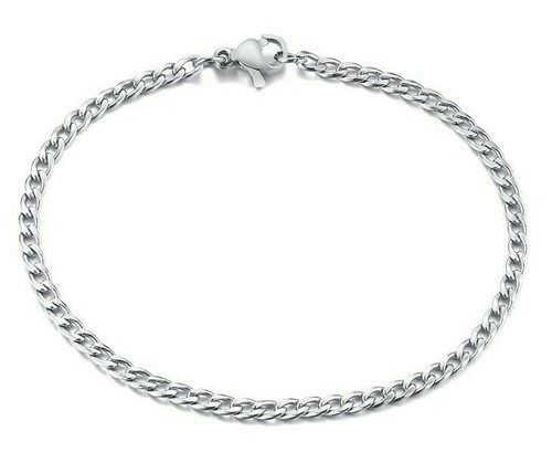 Panzerarmband Edelstahl Massiv 2,8-10 mm Breit / 10-25 cm Herren Damen Geschenk - 第 9/20 張圖片