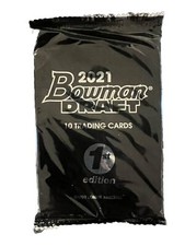 1 - 2021 BOWMAN DRAFT 1st EDITION UNOPENED SEALED ONLINE EXCLUSIVE 10 Card Pack