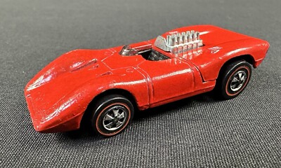 RARE Vintage 1970 Hot Wheels Redline Ferrari 312P Red Enamel USA