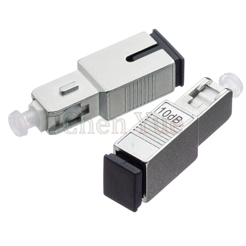 2pcs SC UPC female to Male Optical Fixed Attenuator 10dB Connector Fiber Coupler - Image 2 of 4
