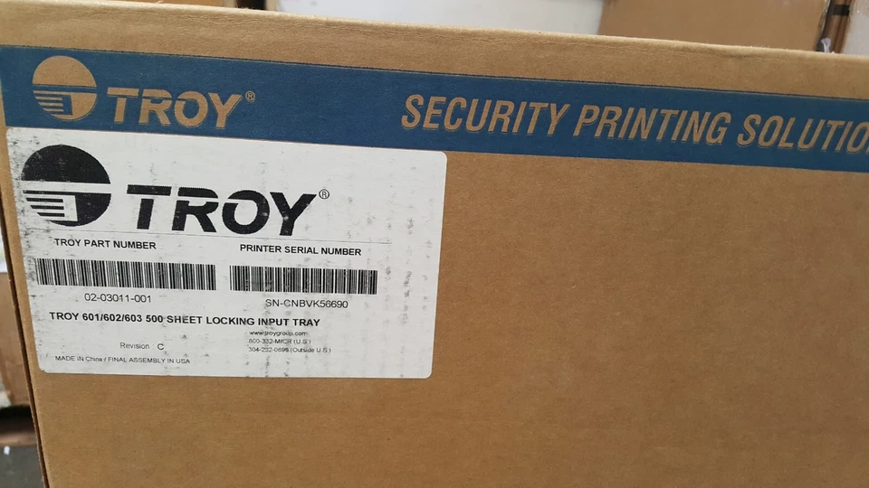 TROY 02-03011-001 HP M601/ M602/ M603 500 SHEET LOCKING INPUT TRAY - Image 2 of 4