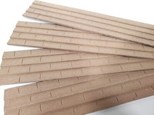 Hojas de tejas para casa de muñecas 4 hojas 14" de largo construcción miniatura MDF