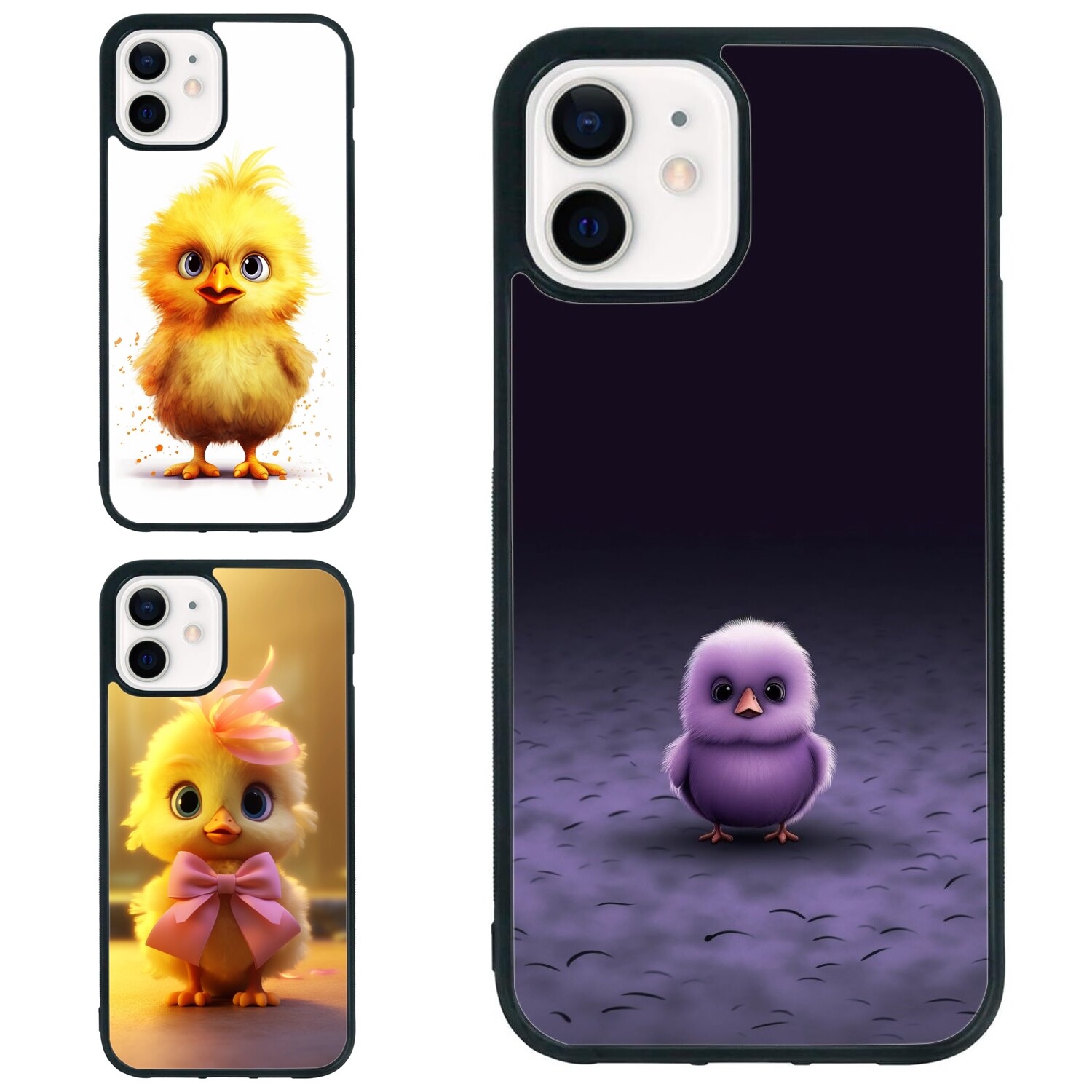 Plastic TPU Case chick kawaii cartoon For iPhone XS XR 6 7 8 Plus SE 2nd