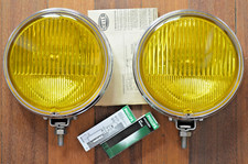 Vintage Nos Hella 142 Znh5 Yellow Fog Lights Porsche 911 Mercedes Bmw 2002