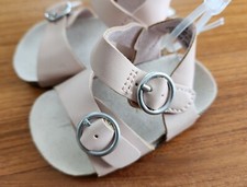Old Navy Girls 0-3 MONTHS Pale Pink BLUSH HUE Earth Sandals Faux Leather 31822
