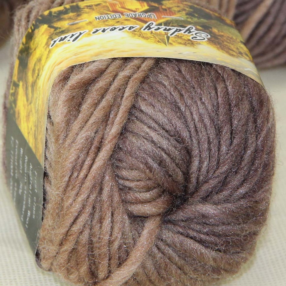 Sale 3 Skeinsx50g NEW Hand Wool Knitting Yarn Chunky Colorful Scarves ...