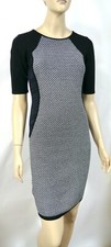 NWT Ann Taylor XS Color Block Birdseye Rich Knit Wiggle Dress Sexy Sport