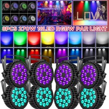 UKING 270W RGBW 18 LED Par Wash Stage Light DMX Party Disco Show Gig Wedding us