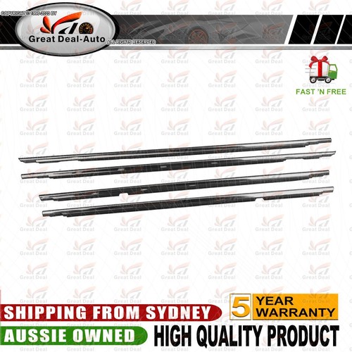 For Toyota LandCruiser 80 Window Glass Seals Door Belt Weather Strip Chrome - Picture 2 of 4