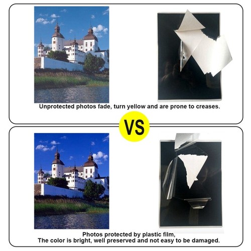 100-500 Sheet A4 Thermal Laminating Pouches 80 Mic Gloss Clear Film 216 x 303 mm - Picture 4 of 11