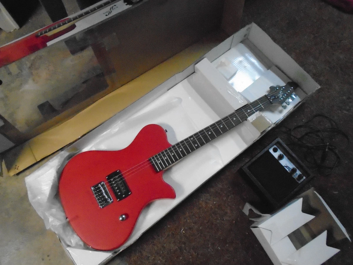 First Act Electric Guitar w Amp ME538 Red Solid Body eBay