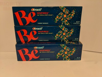 Crest be inspired fluoride toothpaste vanilla mint sparkle (037000889731)