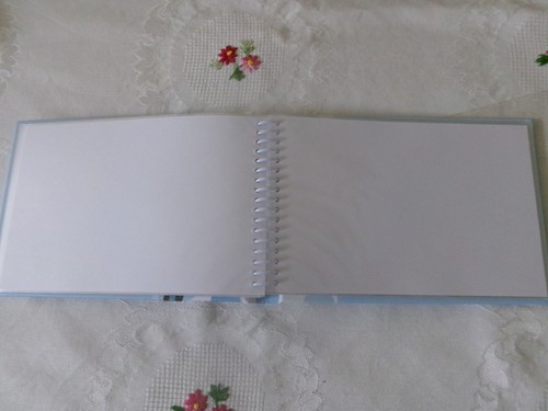 Grandparent brag book photo album baby boy blue polka dot ribbon holds 30 NWT - Picture 6 of 6
