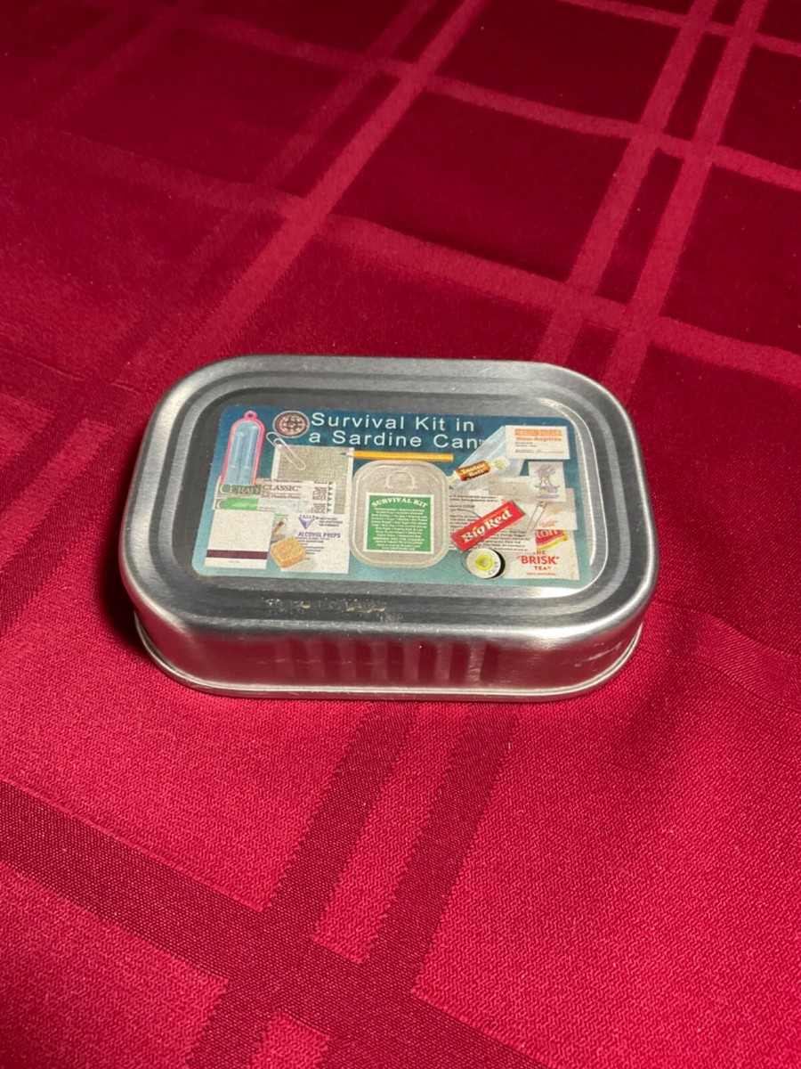 Whistle Creek Survival Kit in a Sardine Can | eBay